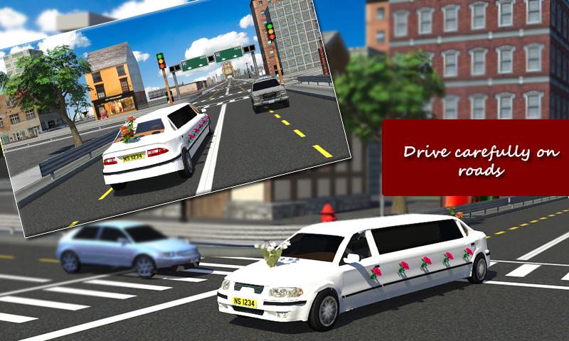 Wedding Luxury Limousine 3D